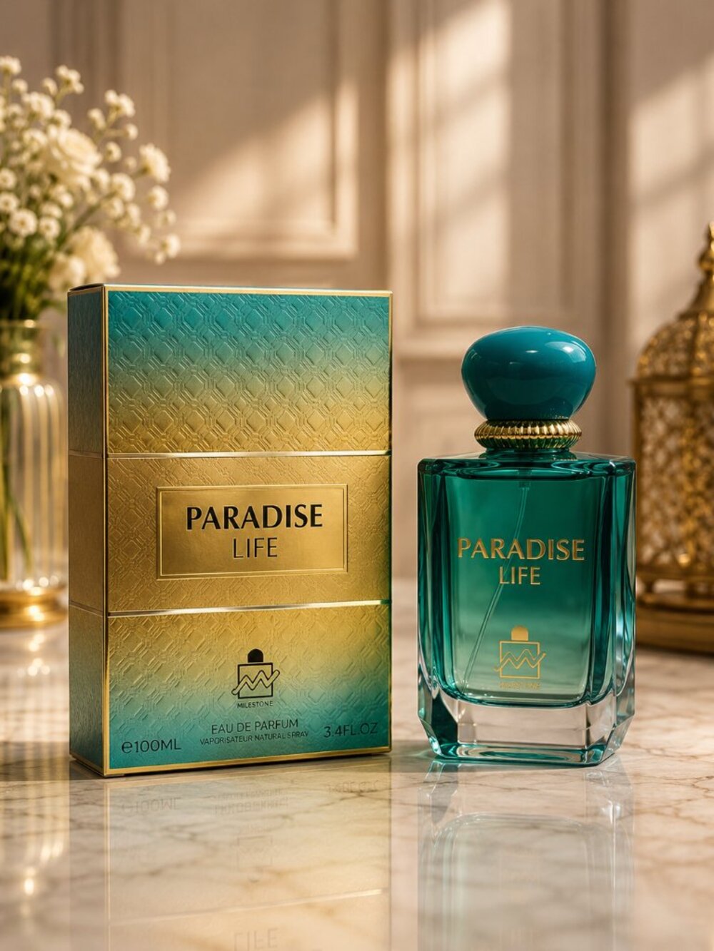 MILESTONE Paradise Life eau de Parfum For Woman 100ML 3.4 Oz